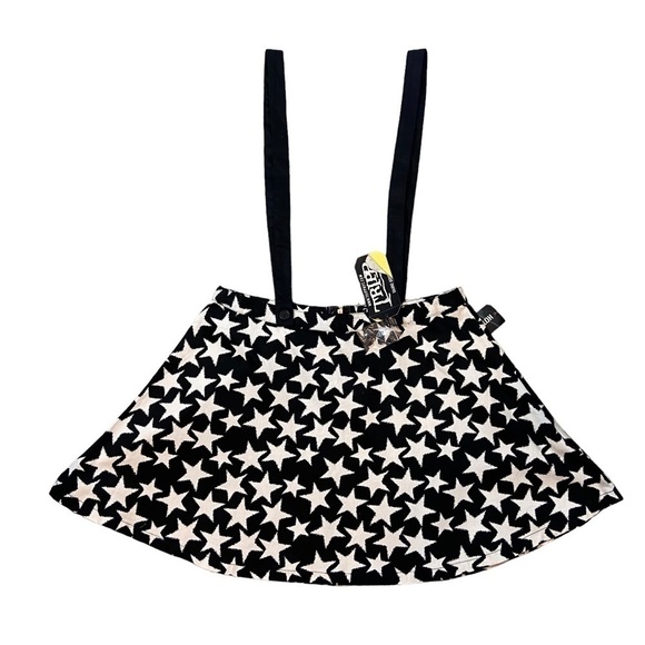 Tripp NYC Daang Goodman Black & White Star Suspender Skirt NWT - Picture 2 of 7